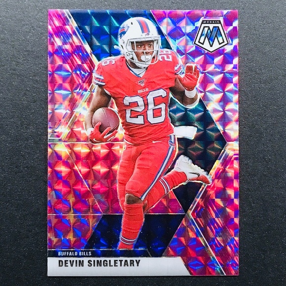 Devin Singletary - 2020 Panini Mosaic Mosaic Camo Pink #27 - Picture 1 of 2